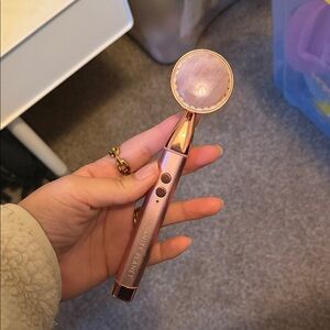 Vanity Planet Red Light Rose Quartz Wand in Rose Gold